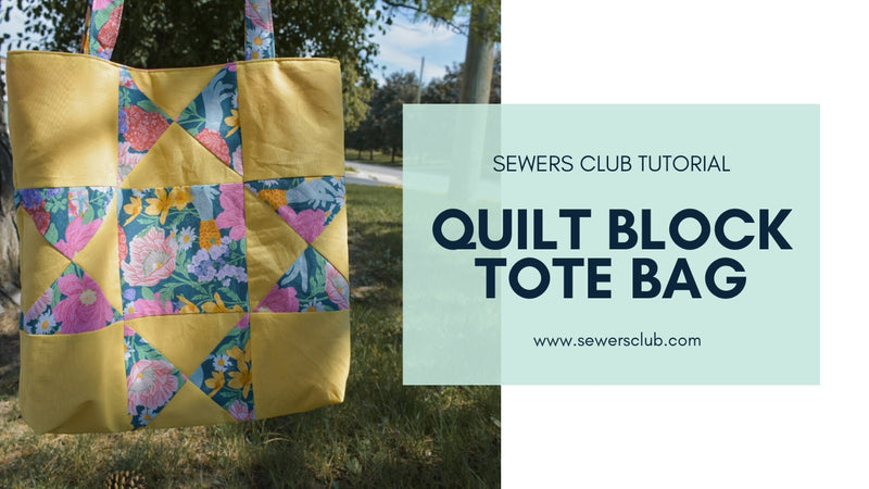 DIY Quilt Block Tote Bag