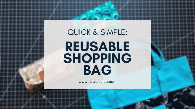 Easy Reusable Shopping Bag - FREE Video Tutorial