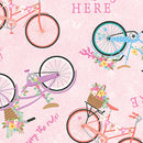 Enjoy The Ride - Springtime Pink Bicycles