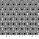 Simply Neutral 2 - White/Black Hexagon Geo