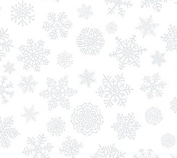 Silent Night - White Pigment Snowflakes