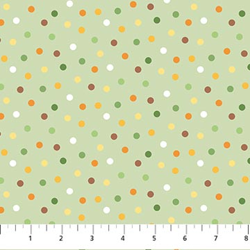 Wee Safari - Green Multi Dotty