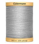 Gütermann Cotton 50 Solid 800m Tuskegee Gray