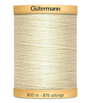 Gütermann Cotton 50 Solid 800m Egg White