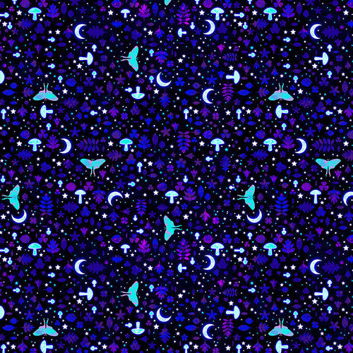 Magic Moon Garden - Blue/Multi Moon Garden