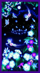 Magic Moon Garden - Black/Multi Moon Garden Panel