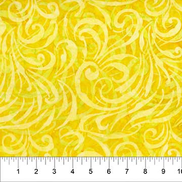 Birds Of Paradise - Sunshine Yellow Swirls