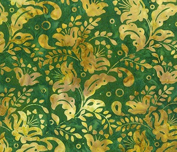 Deck the Halls - Green Gold Floral