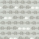 Cozy Cotton Flannel - Grey Elephants