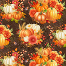 Gather With A Grateful Heart - Brown Pumpkin Floral Bouquet
