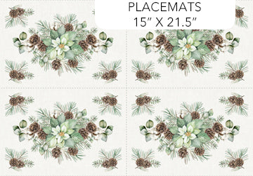 White Linen Christmas - Off White Xmas Placemats