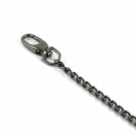 Emmaline Purse Chain with Hooks 44in Long Gunmetal