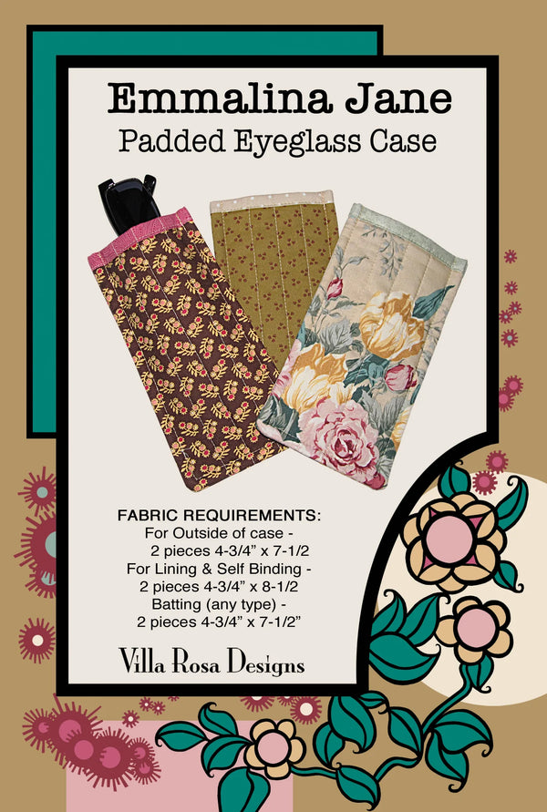 Emmalina Jane Padded Eyeglass Case Pattern