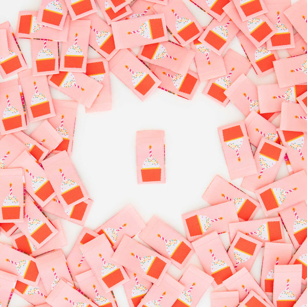 Sarah Hearts Labels - Birthday Cupcake