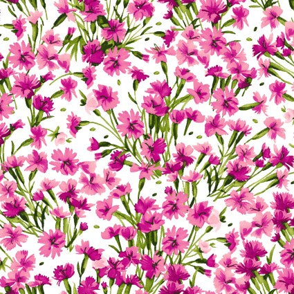 Bloom On - Packed Floral Pink