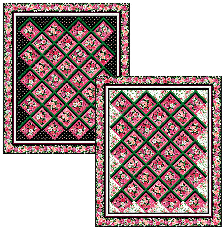 Trellis Blossoms Quilt Pattern