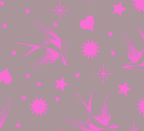 Tula Pink Neon True Colors - Neon Fairy Flakes Mystic