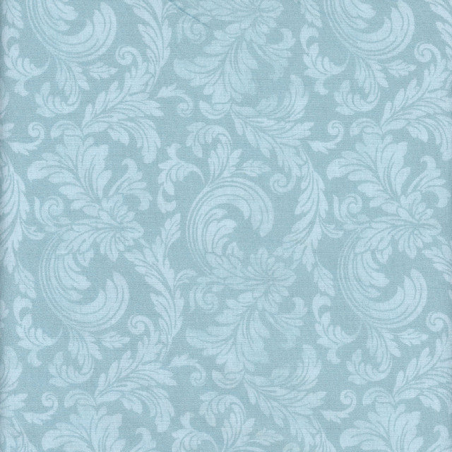 Belle Fleur - Blue Tonal Acanthus Leaves