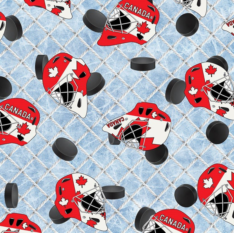 Canada's Game 2 - Blue Hockey Helmets