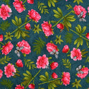 Peacock Garden - Dark Teal Roses