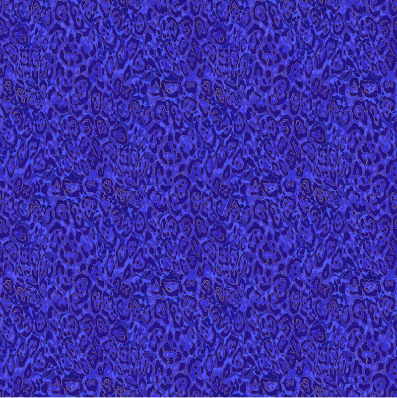 Wild Things Shimmer - Purple Blue Leopard