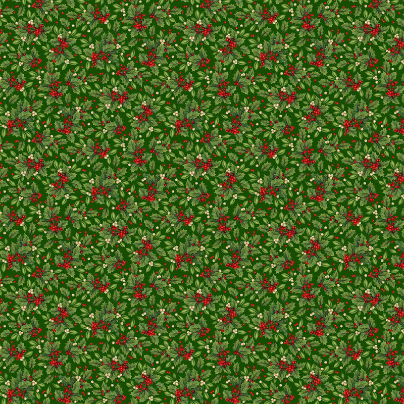 Old Time Christmas - Green Holly