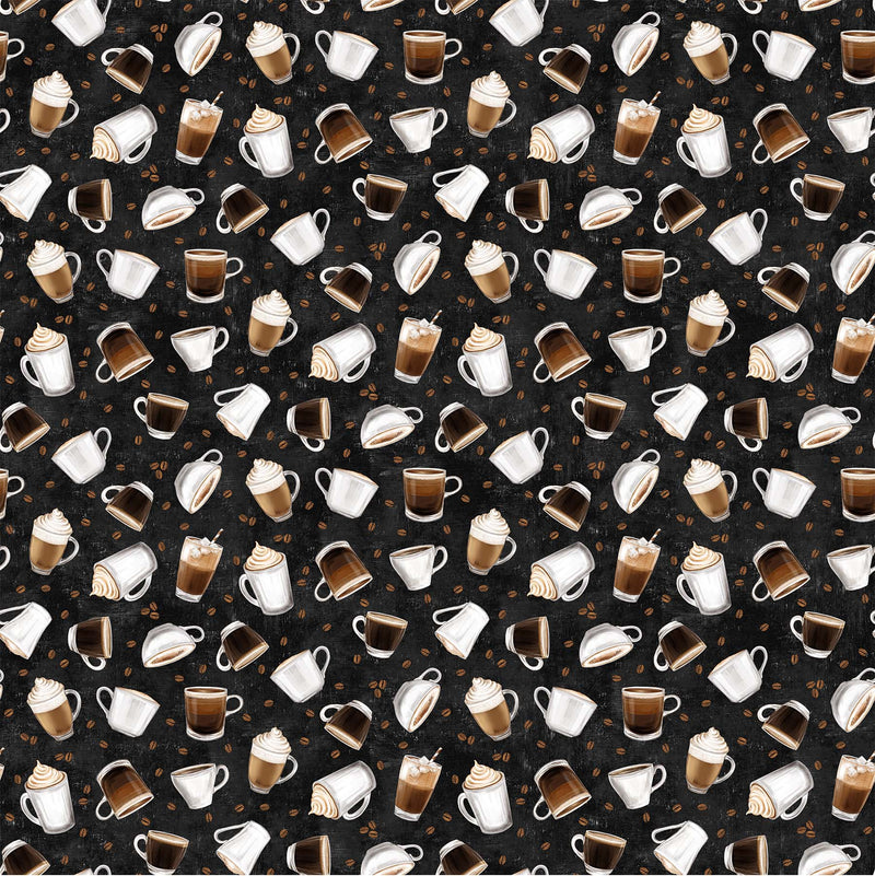 Café Culture - Black Tossed Coffee Cups
