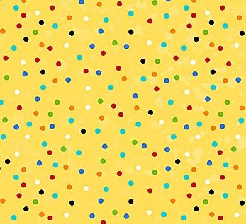 ABC 123 - Yellow Multi Dots