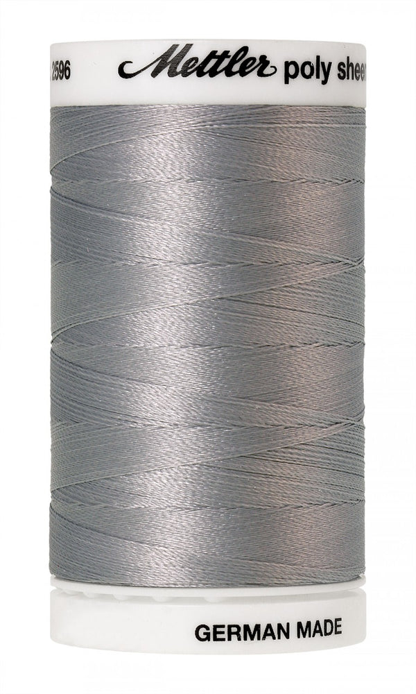 Mettler Poly Sheen Polyester Embroidery Thread 40wt 140d 800m/875yds Sterling