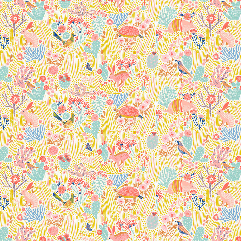 Prickly Pear - Beige Landscape
