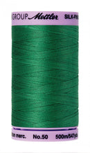 Mettler Silk-Finish 50wt Solid Cotton Thread 547yd/500M Kelley
