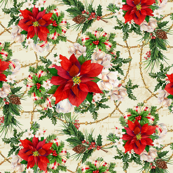 Christmas Legend - Cream Poinsettia