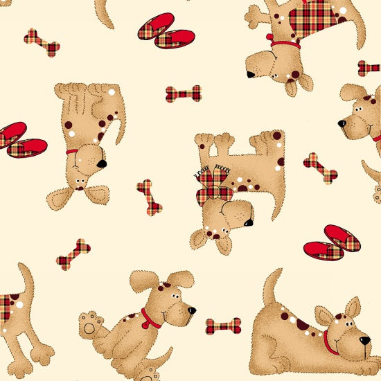 Comfy Flannels - Puppy Plaid Toss
