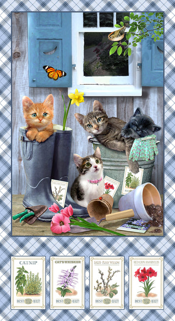 Kittens in the Garden - Banner Panel