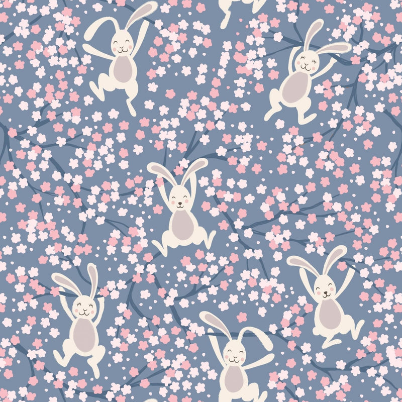 Bunny Hop - Demi Blue Swinging Bunnies