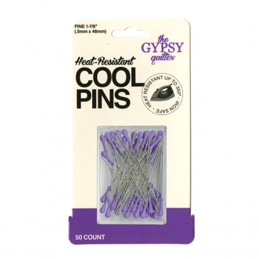 The Gypsy Quilter Cool Pins Purple 50PC