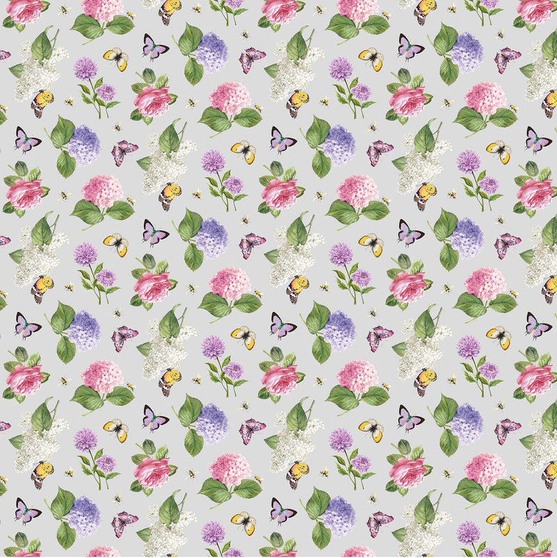 Scented Garden - Light Grey Floral Toss