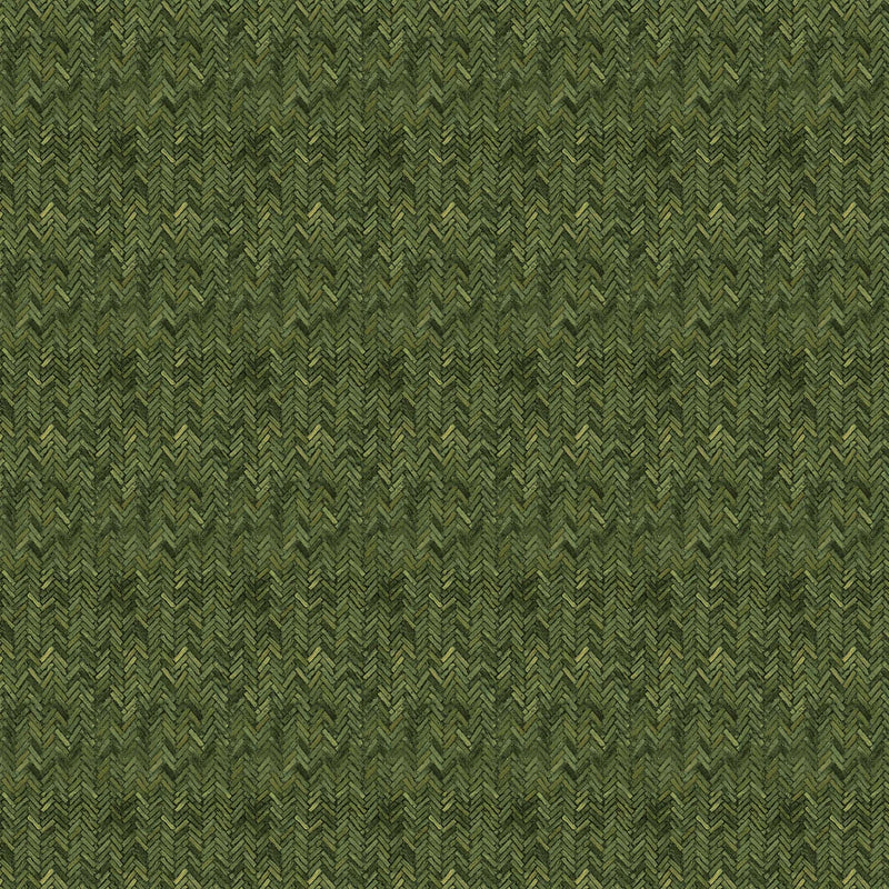 Lakeside Lodge - Green Herringbone Flannel