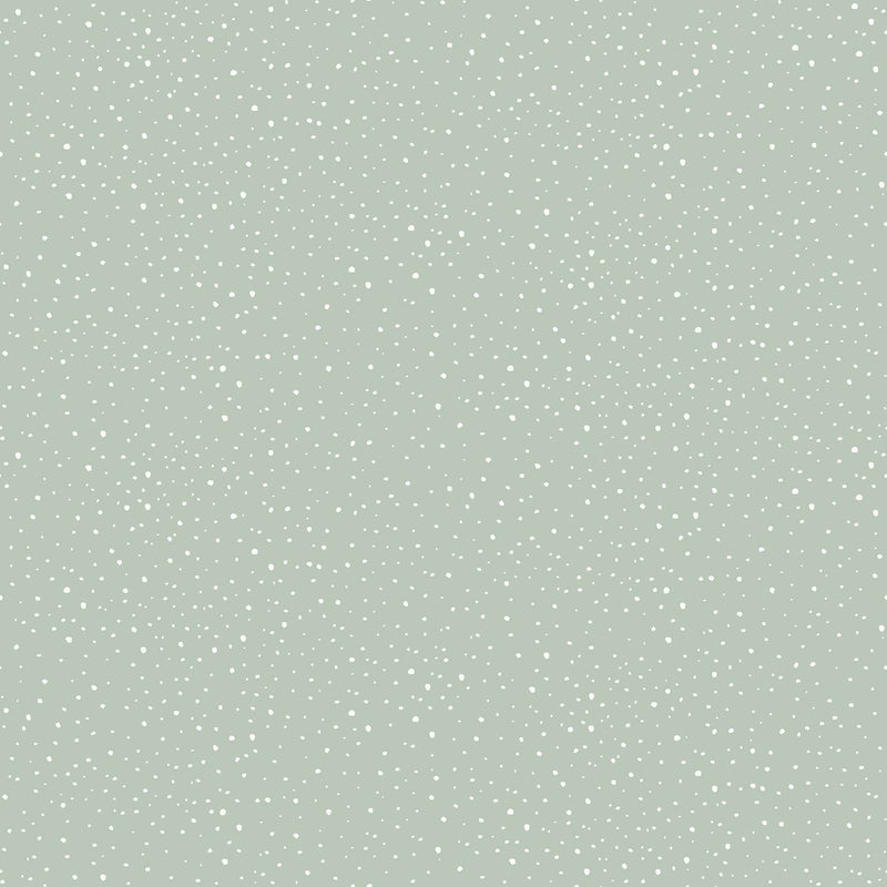 Frosted Forest - Sage Snowy Flannel