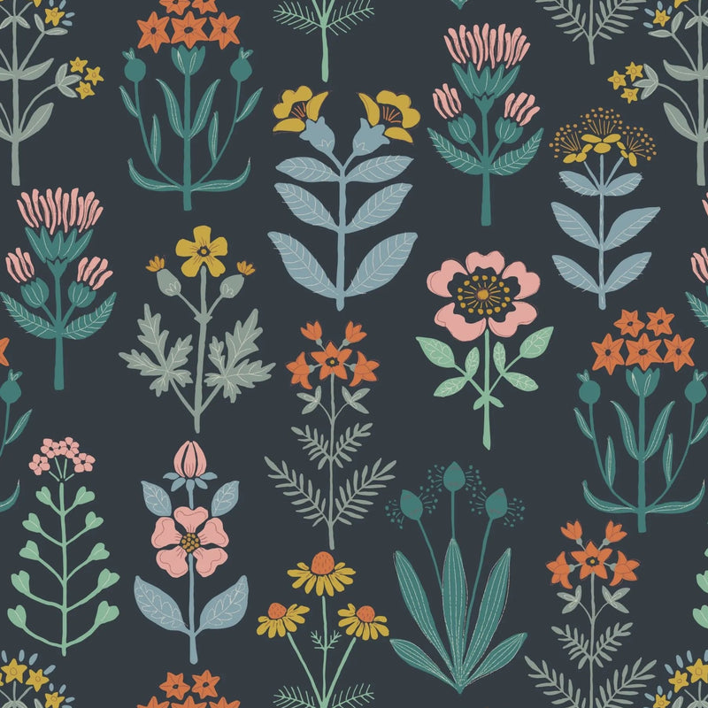 Mojolica - Navy Floral