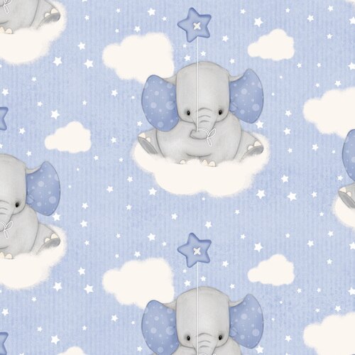 Comfy Flannels - Elephant Clouds