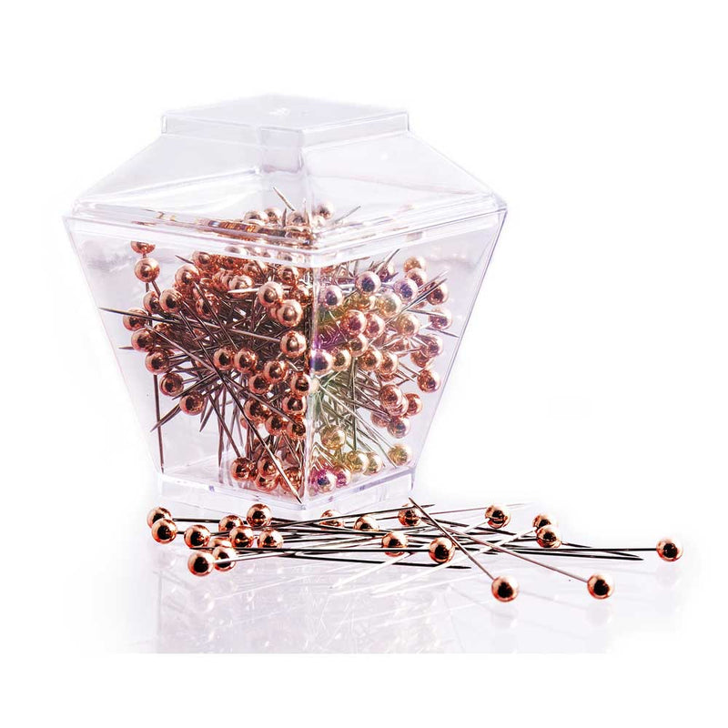 Rose Gold Plastic Head Pins