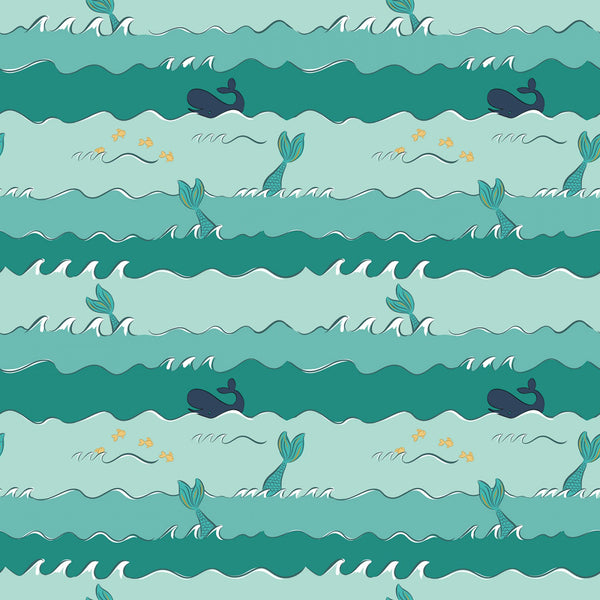 Ahoy Mermaids - Oceans Seafoam