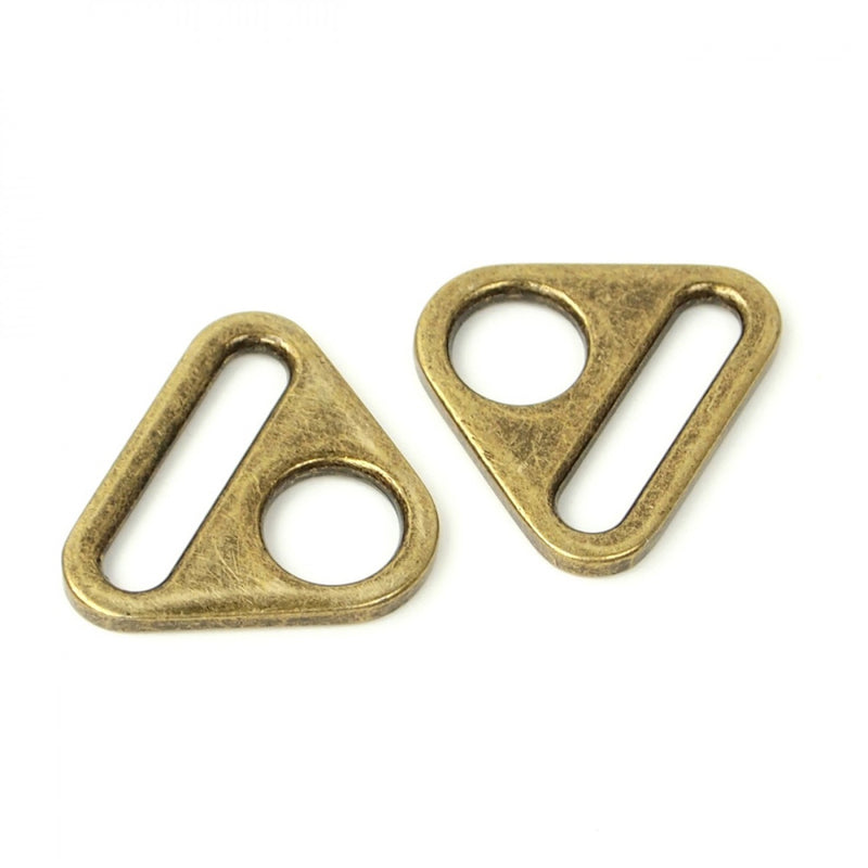 Two Triangle Rings 1" Antique