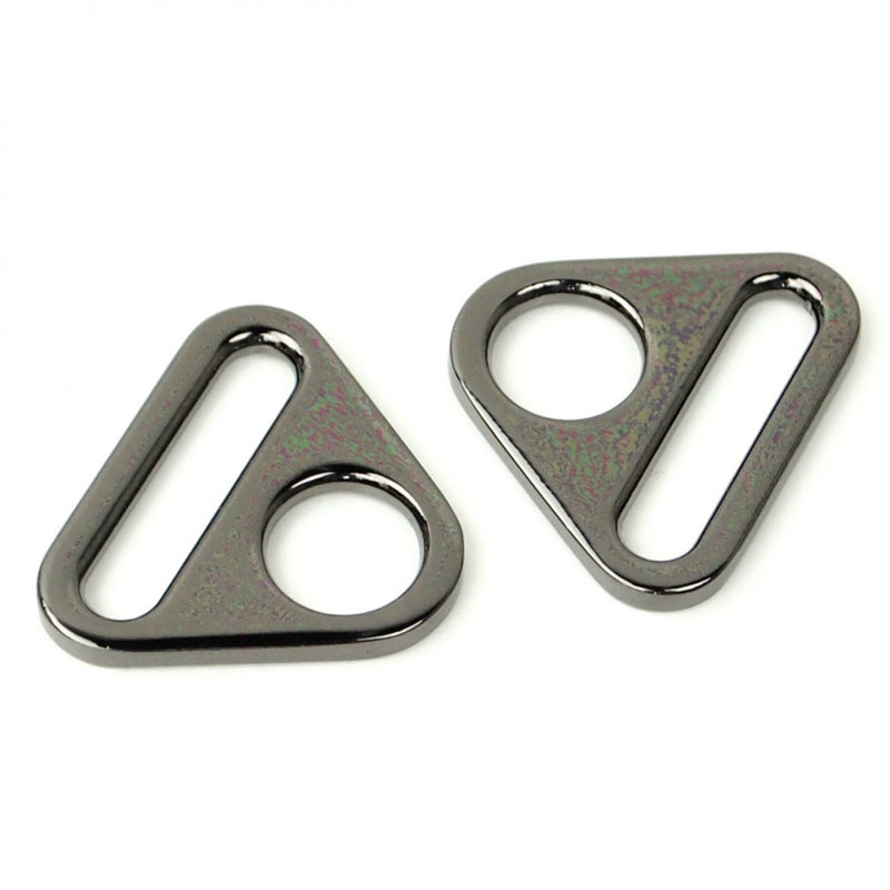 Two Triangle Rings 1" Gunmetal
