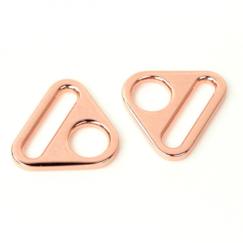 Two Triangle Rings 1" Rose Gold