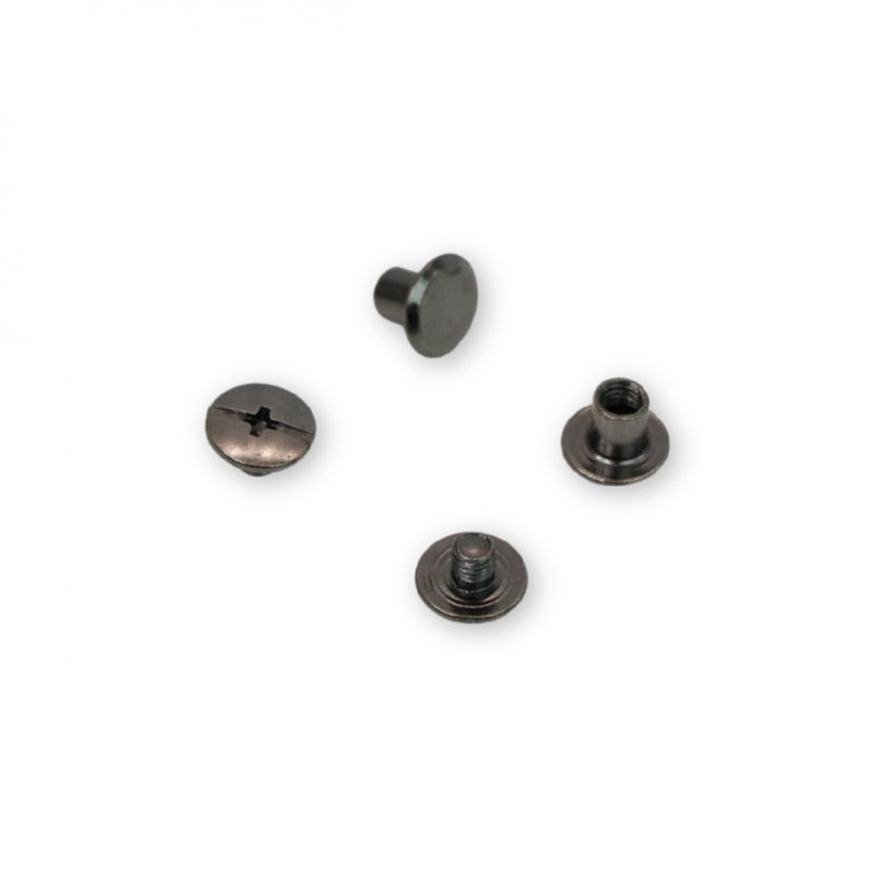 12 Small Chicago Screws 6mm Gunmetal