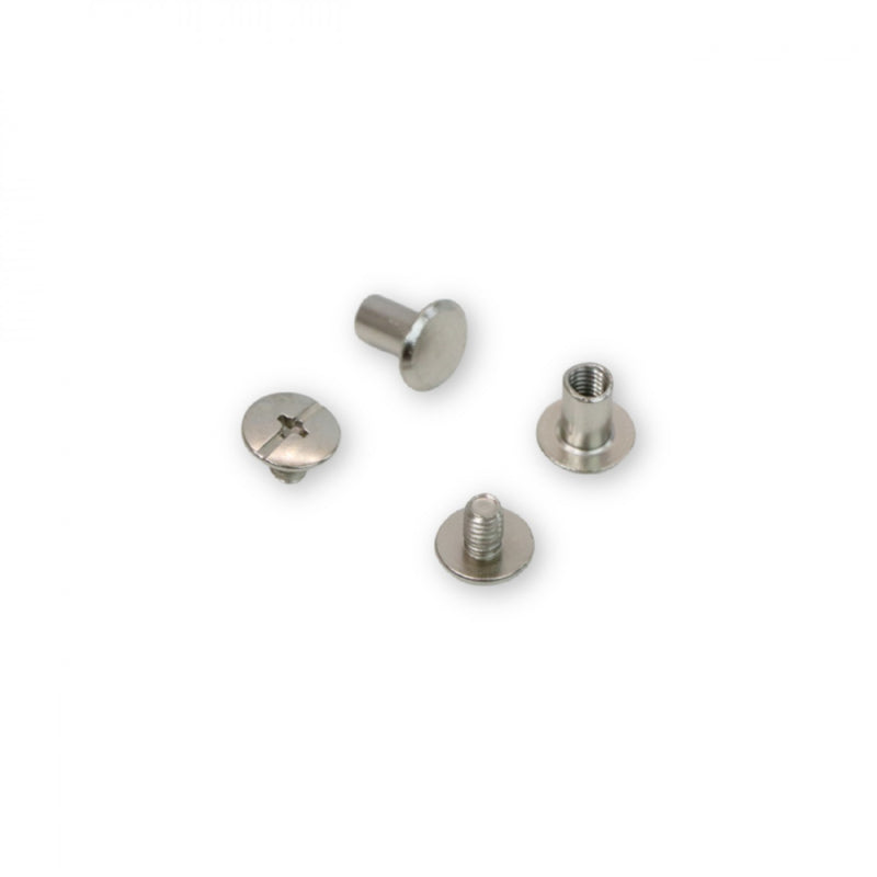 12 Medium Chicago Screws 8mm Nickel