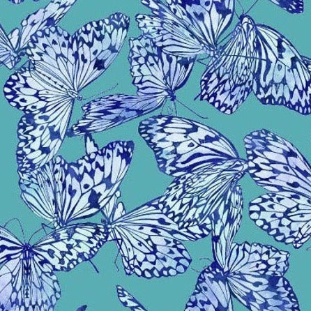 Feathered Beauty Butterfly - Aqua Butterfly Toss