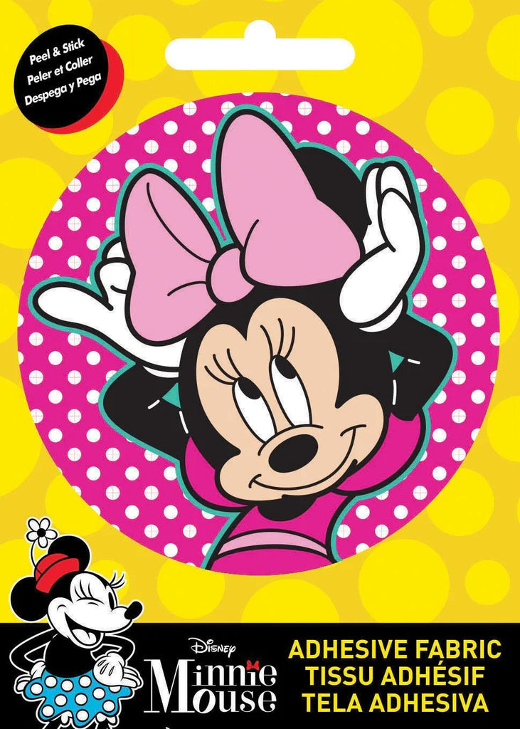 Minnie Mouse Bow Adhesive Fabric Sticker